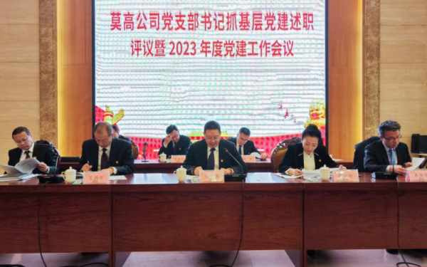 莫高公司召开党组织书记抓基层党建述职评议 暨2023年度党建工作会议